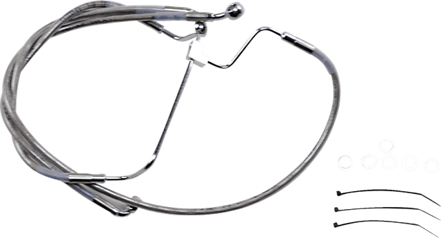 DRAG SPECIALTIES 1741-3979 Brake Line - +6" - Stainless Steel