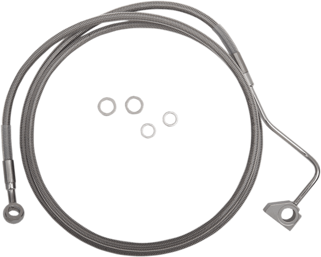 DRAG SPECIALTIES 1741-3991 Brake Line - +6" - Stainless Steel - ABS — image 2 of 2