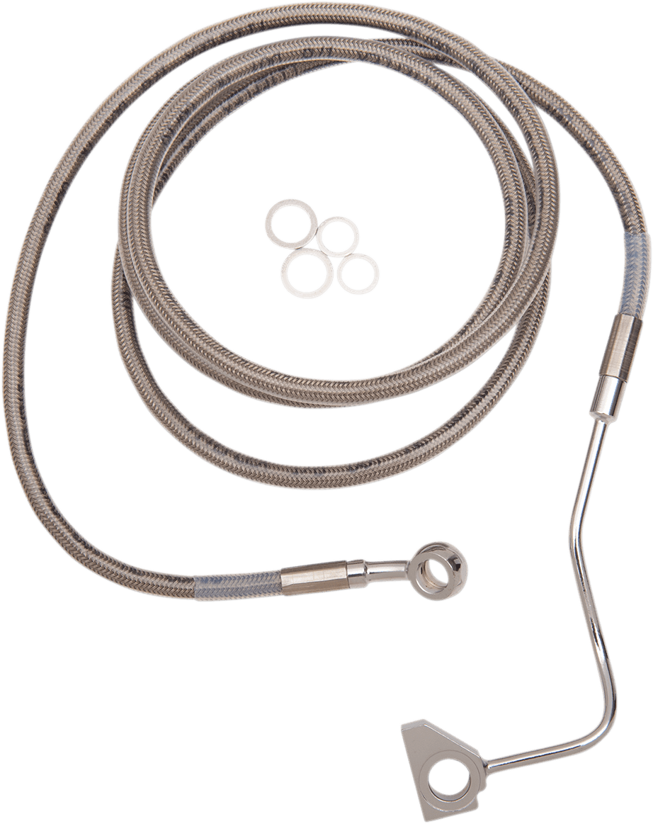 DRAG SPECIALTIES 1741-3992 Brake Line - +8" - Stainless Steel - ABS