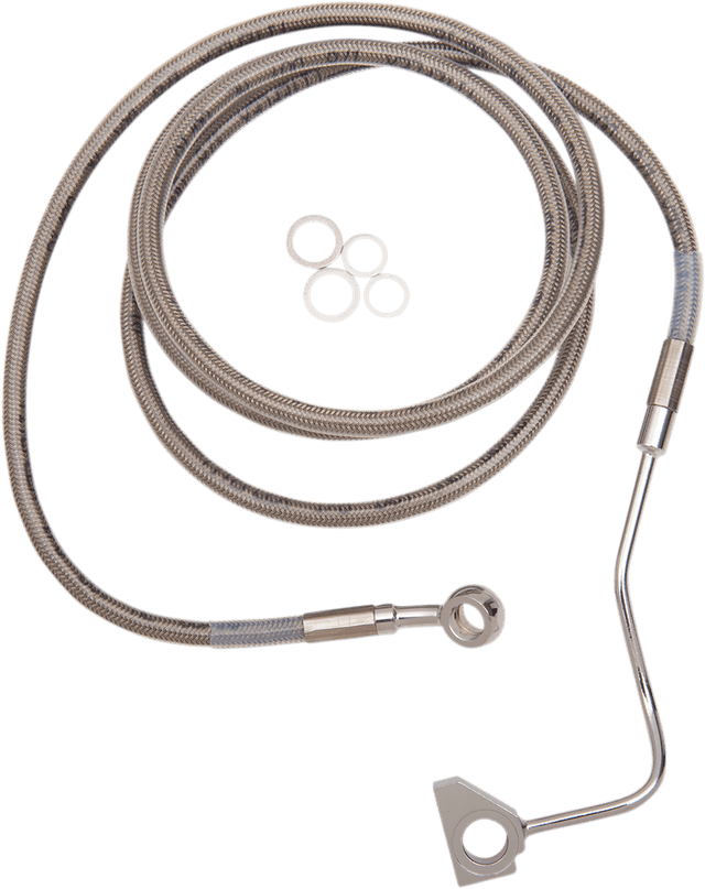 DRAG SPECIALTIES 1741-3992 Brake Line - +8" - Stainless Steel - ABS