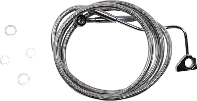 DRAG SPECIALTIES 1741-3993 Brake Line - +10" - Stainless Steel - ABS