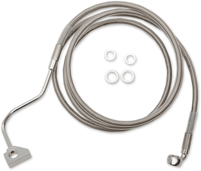 DRAG SPECIALTIES 1741-4501 Brake Line - Front - +8" - Stainless Steel — image 1 of 2