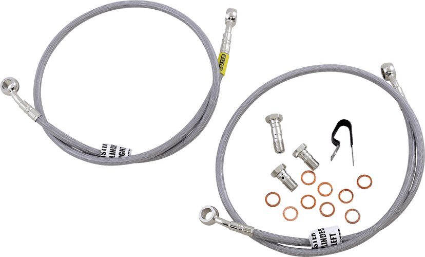 GBRAKES 1741-4592 Brake Line - Stainless Steel