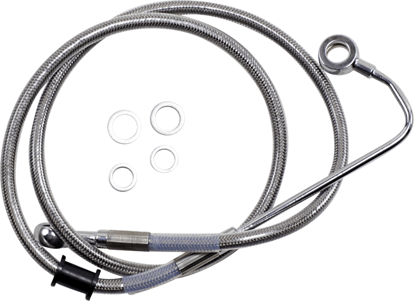 DRAG SPECIALTIES 1741-5757 Brake Line - +6" - Stainless Steel - '15-'17 Softail