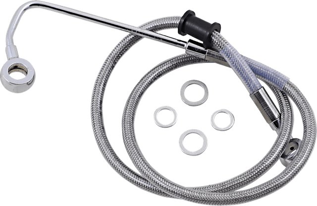 DRAG SPECIALTIES 1741-5777 Brake Line - +2" - Stainless Steel - '15-'17 Softail
