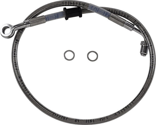 DRAG SPECIALTIES 1741-5788 Brake Line - Front (Upper) - Stainless Steel