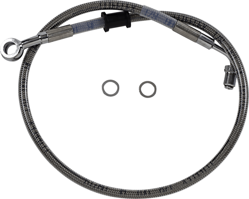 DRAG SPECIALTIES 1741-5788 Brake Line - Front (Upper) - Stainless Steel