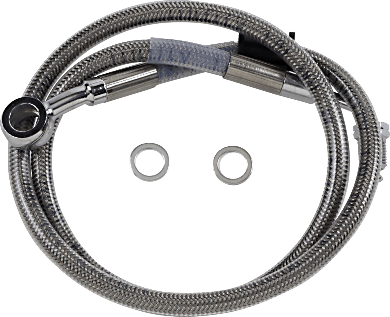 DRAG SPECIALTIES 1741-5790 Brake Line - +4" - Stainless Steel - '18-'23 Softail