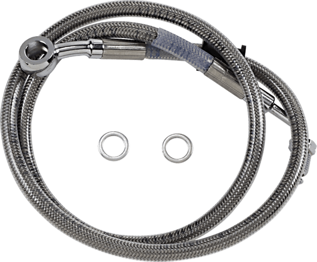 DRAG SPECIALTIES 1741-5791 Brake Line - +6" - Stainless Steel - '18-'23 Softail