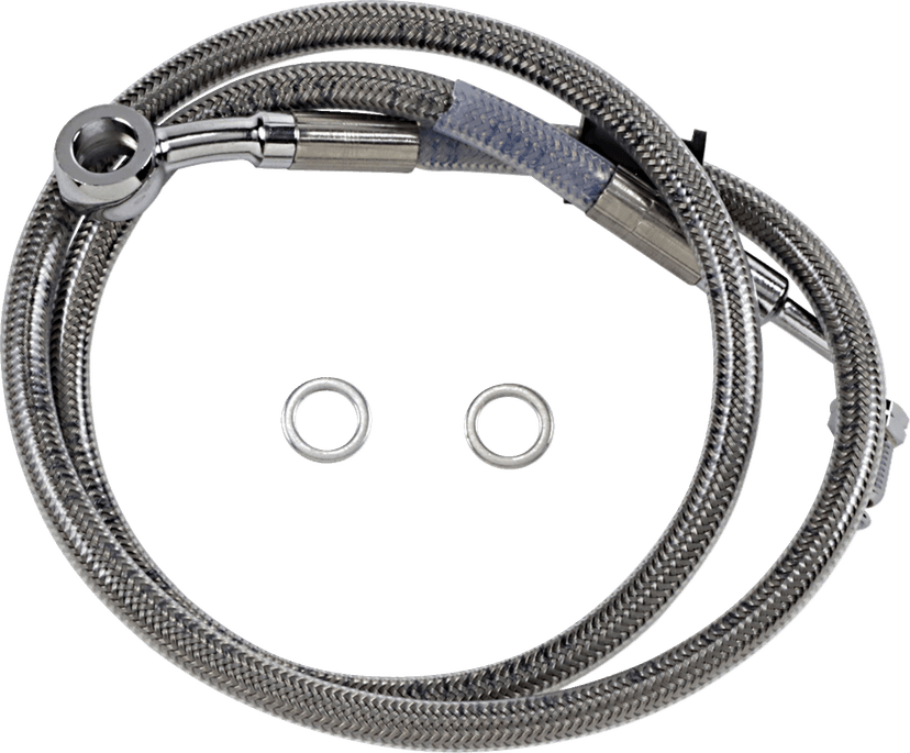 DRAG SPECIALTIES 1741-5791 Brake Line - +6" - Stainless Steel - '18-'23 Softail