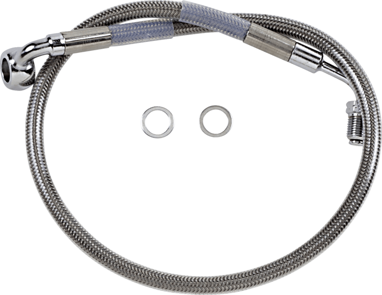 DRAG SPECIALTIES 1741-5800 Brake Line - Front (Upper) - Stainless Steel