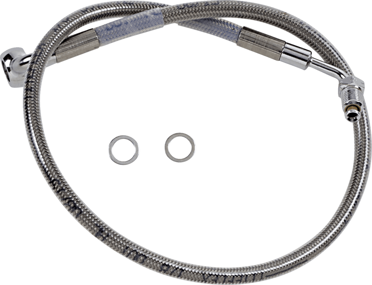 DRAG SPECIALTIES 1741-5801 Brake Line - +2" - Stainless Steel - '18-'21 Softail