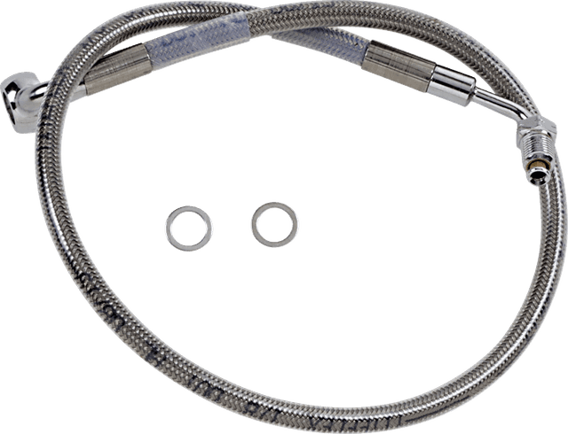 DRAG SPECIALTIES 1741-5801 Brake Line - +2" - Stainless Steel - '18-'21 Softail