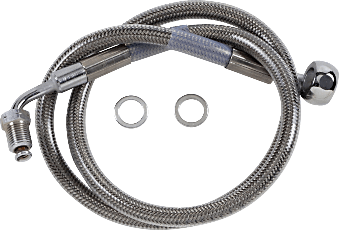 DRAG SPECIALTIES 1741-5803 Brake Line - +6" - Stainless Steel - '18-'21 Softail