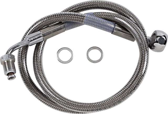 DRAG SPECIALTIES 1741-5803 Brake Line - +6" - Stainless Steel - '18-'21 Softail