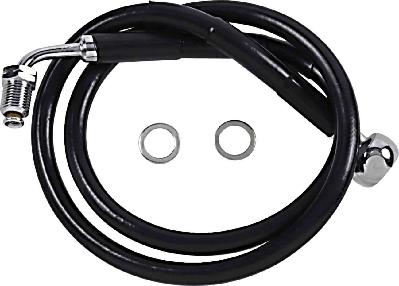 DRAG SPECIALTIES 1741-5809 Brake Line - +6" - Black - '18-'21 Softail