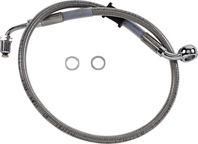 DRAG SPECIALTIES 1741-5812 Brake Line - Front (Upper) - Stainless Steel