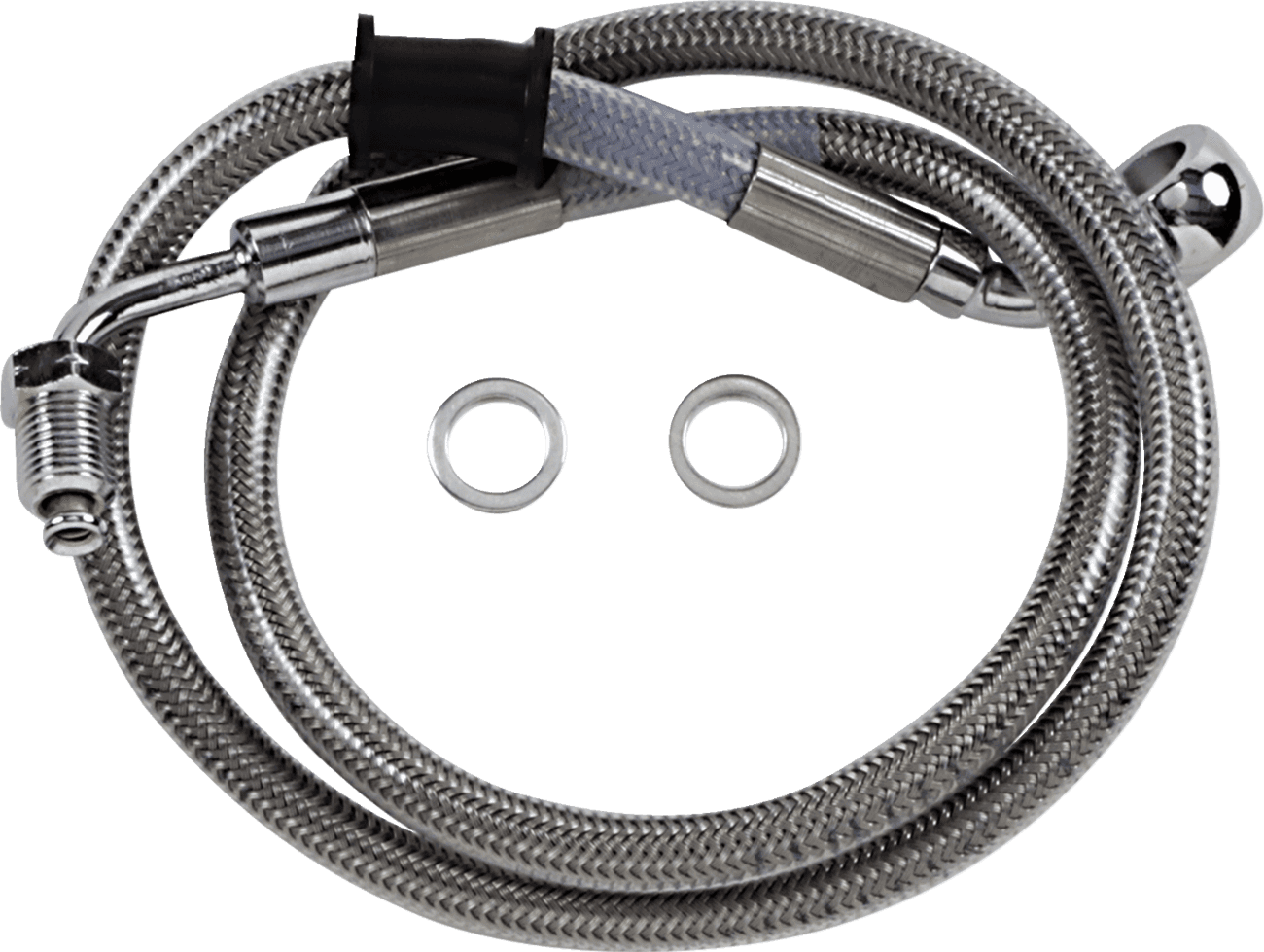 DRAG SPECIALTIES 1741-5814 Brake Line - +4" - Stainless Steel - '18-'21 Softail