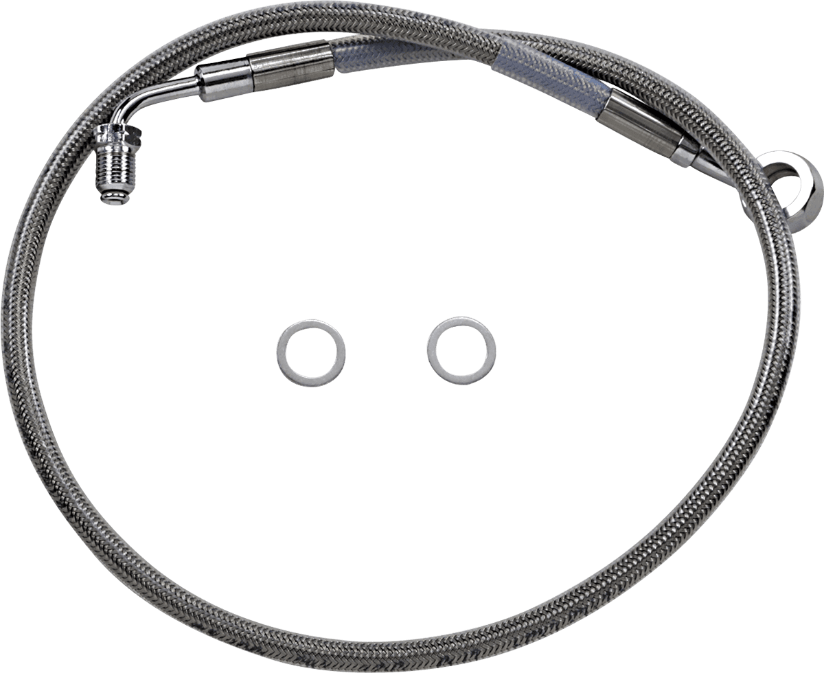 DRAG SPECIALTIES 1741-5827 Brake Line - +6" - Stainless Steel - '18-'23 Softail