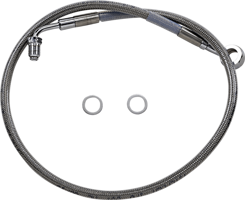 DRAG SPECIALTIES 1741-5827 Brake Line - +6" - Stainless Steel - '18-'23 Softail