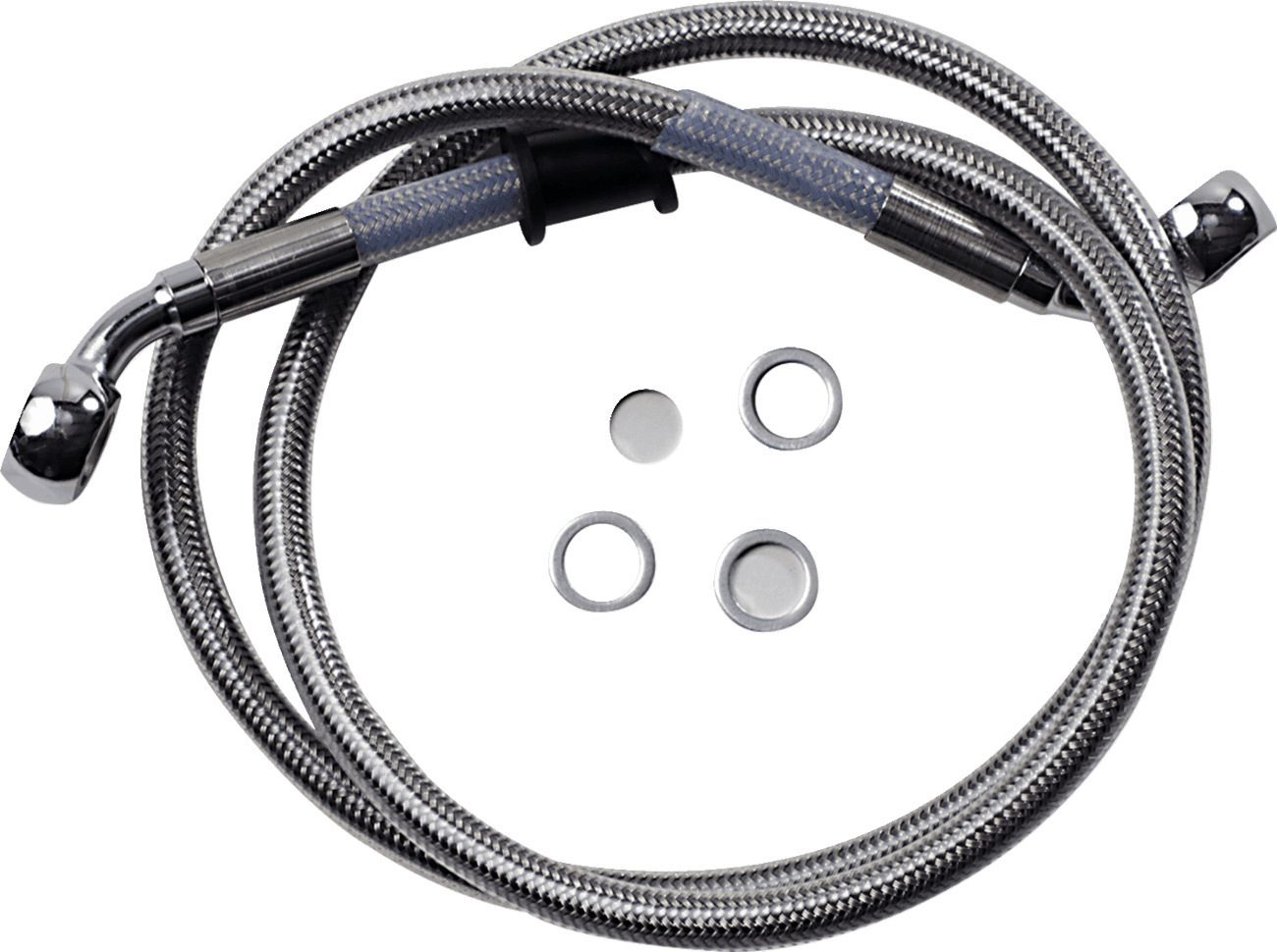 DRAG SPECIALTIES 1741-5843 Brake Line - Front (Upper) - Stainless Steel