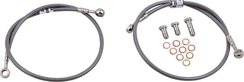GBRAKES 1741-5957 Brake Line - Stainless Steel