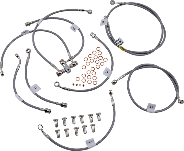 GBRAKES 1741-5967 Brake Line - Stainless Steel