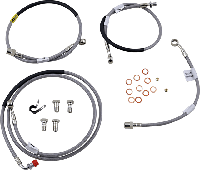 GBRAKES 1741-6033 Brake Line - Stainless Steel
