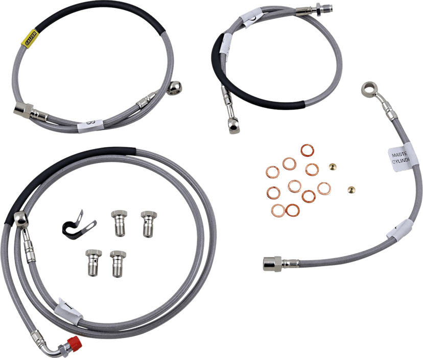 GBRAKES 1741-6033 Brake Line - Stainless Steel