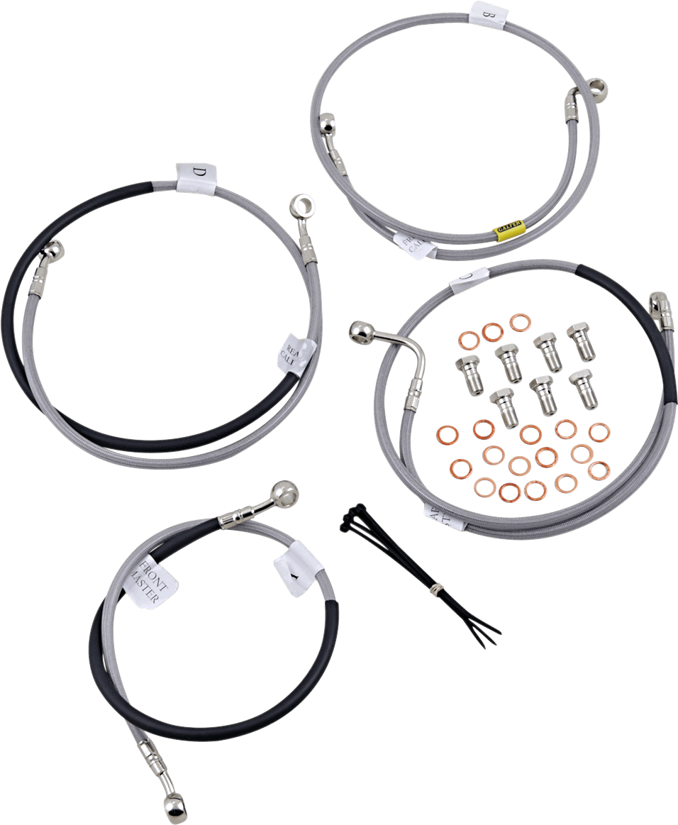 GBRAKES 1741-6037 Brake Line - Stainless Steel