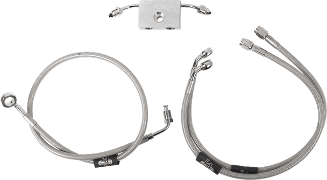 LA CHOPPERS 1741-6237 Brake Lines - Mini Ape Hanger Handlebars - Stainless Steel — image 1 of 2