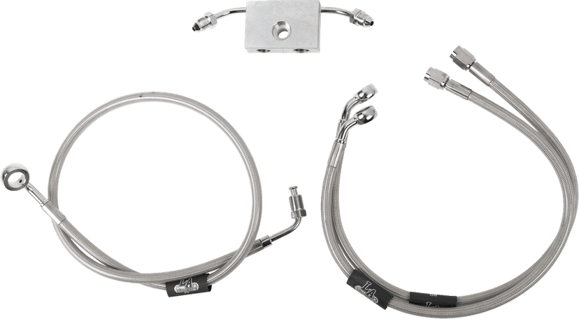 LA CHOPPERS 1741-6237 Brake Lines - Mini Ape Hanger Handlebars - Stainless Steel — image 1 of 2