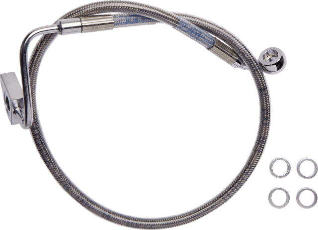 DRAG SPECIALTIES 1741-6336 Brake Line - Rear - ABS - Stainless Steel