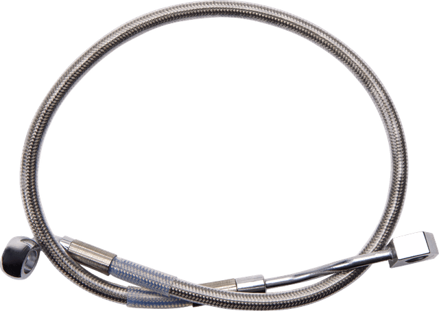 DRAG SPECIALTIES 1741-6344 Brake Line - Rear - Master Cylinder to ABS - Stainless Steel