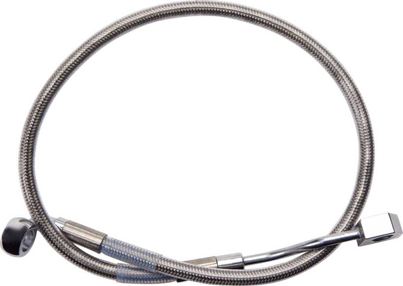 DRAG SPECIALTIES 1741-6344 Brake Line - Rear - Master Cylinder to ABS - Stainless Steel