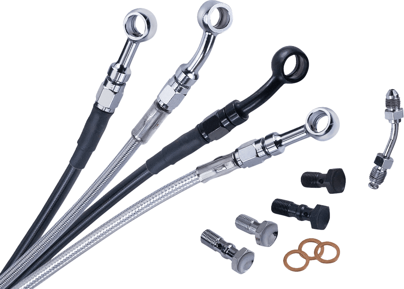 BARNETT 1741-6504 Brake Line - Upper - Stainless Steel