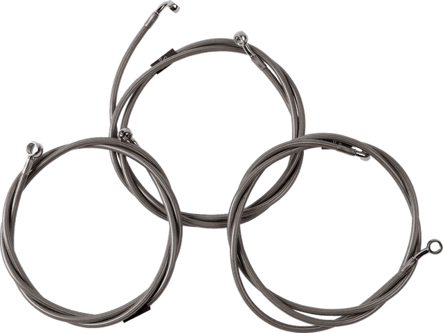 LA CHOPPERS 1741-6506 Brake Line - Chrome — image 2 of 2
