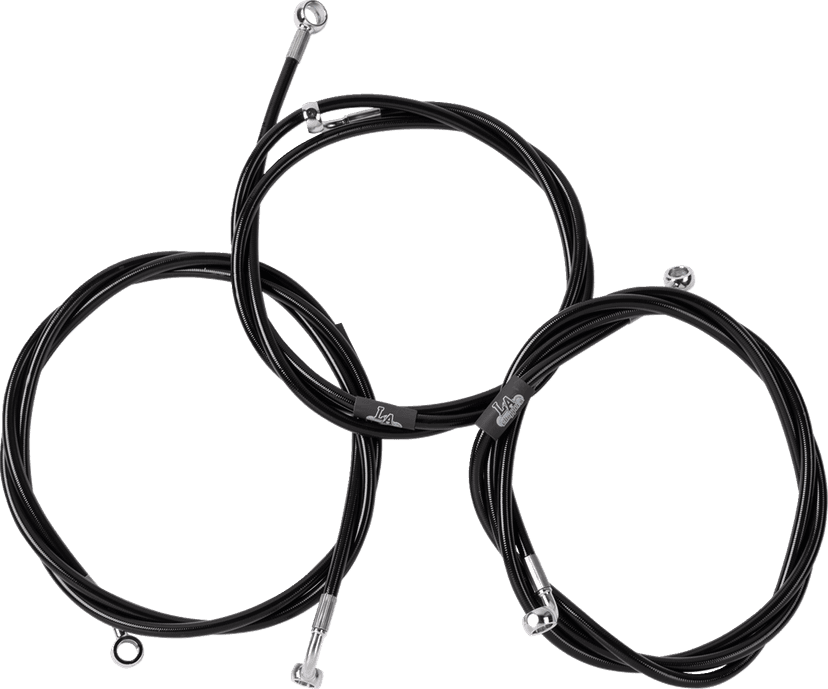 LA CHOPPERS 1741-6507 Brake Line - Black — image 1 of 2