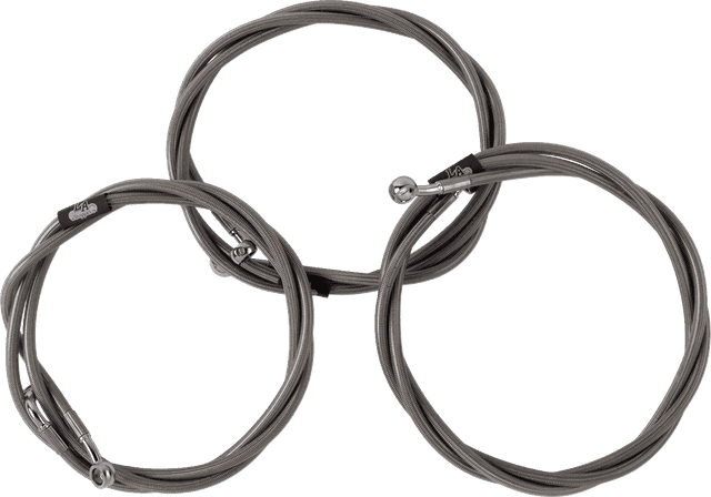 LA CHOPPERS 1741-6509 Brake Line - Chrome — image 1 of 2