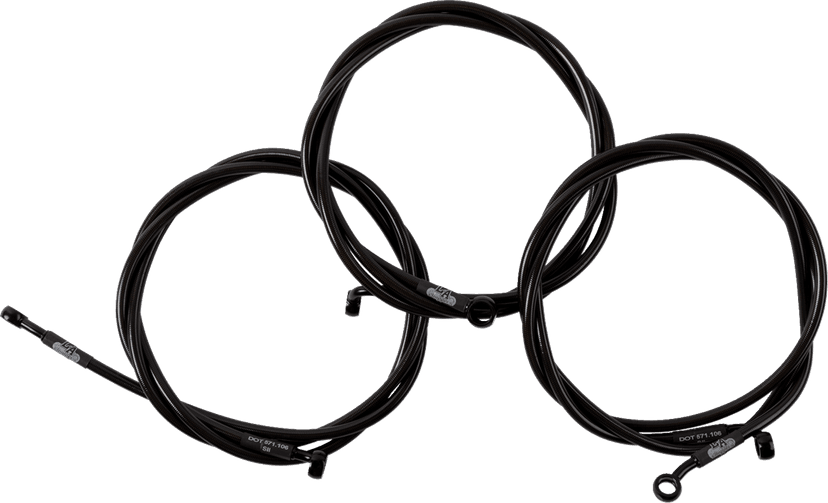 LA CHOPPERS 1741-6511 Brake Line - Midnight — image 1 of 2