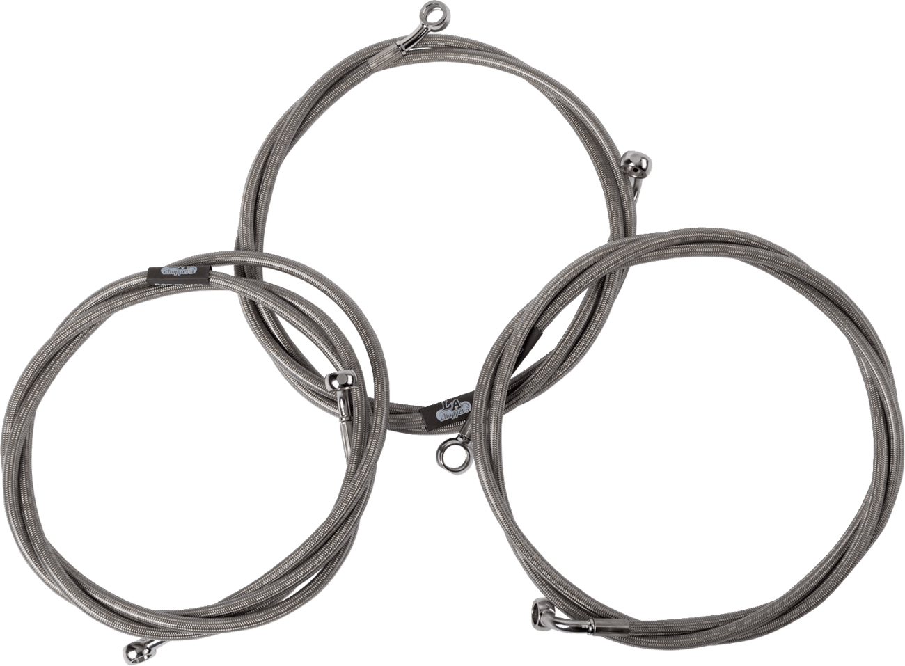 LA CHOPPERS 1741-6512 Brake Line - Chrome