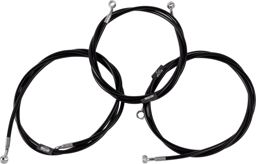 LA CHOPPERS 1741-6517 Brake Line - Black — image 1 of 2