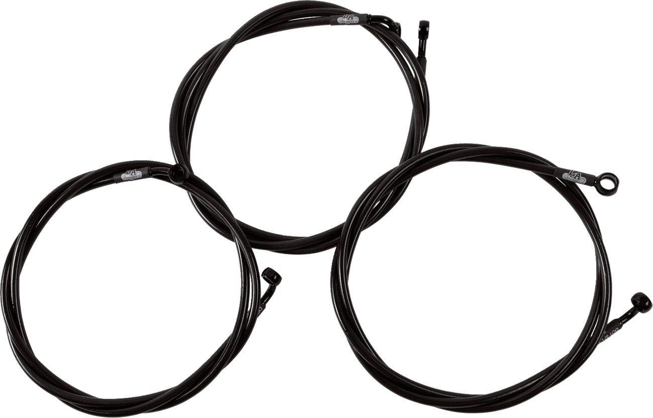 LA CHOPPERS 1741-6518 Brake Line - Midnight