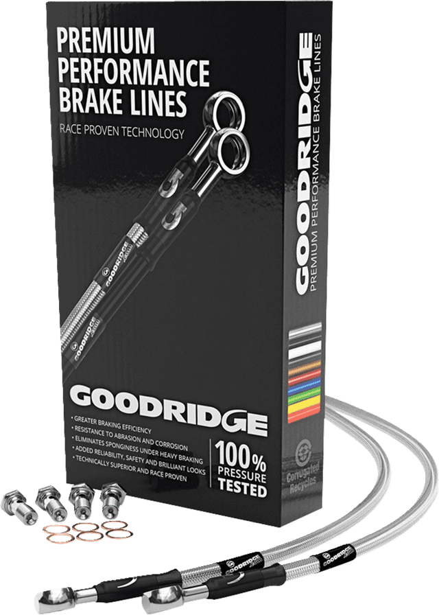GOODRIDGE 1741-6631 Brake Hose Kit - Rear - FLST '84-'99
