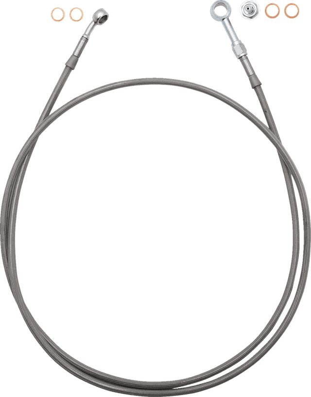FAT BAGGERS INC. 1741-6827 EZ Install Brake Line - 65" - Stainless Steel Braid — image 1 of 2