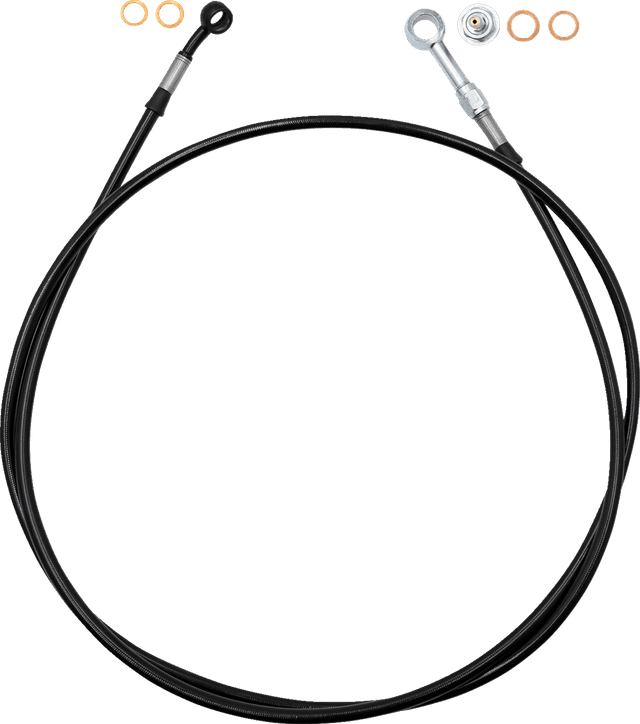 FAT BAGGERS INC. 1741-6828 EZ Install Brake Line - 65" - Black Braid — image 1 of 2