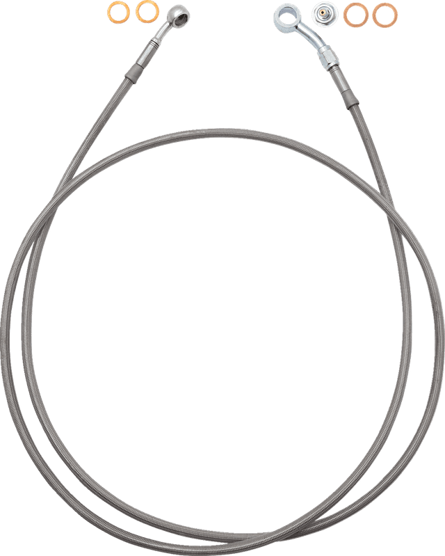 FAT BAGGERS INC. 1741-6839 EZ Install Brake Line - 66" - Stainless Steel Braid — image 1 of 2