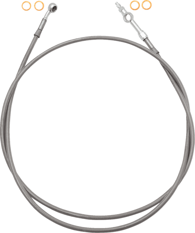 FAT BAGGERS INC. 1741-6863 EZ Install Brake Line - 69" - Stainless Steel Braid — image 1 of 2
