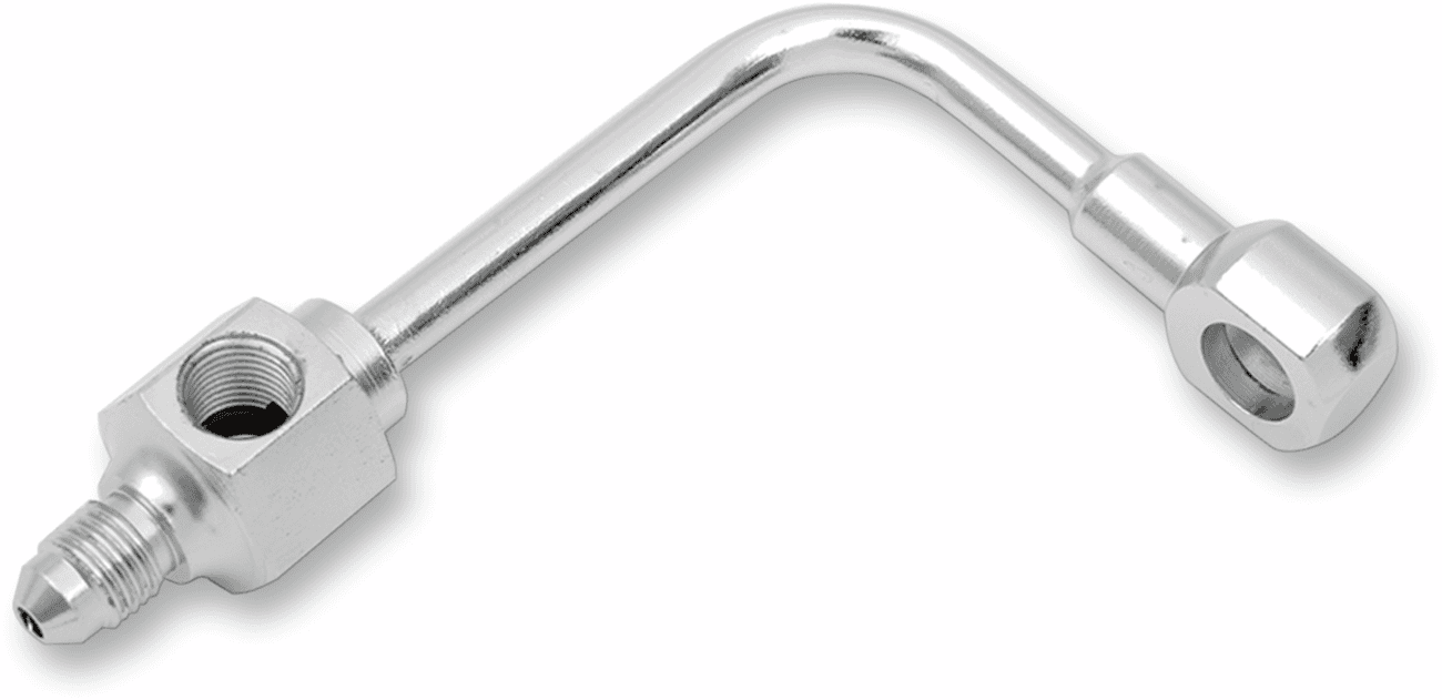 DRAG SPECIALTIES 1742-0047 Banjo Fitting - 3/8" x AN3 - 90° - Long