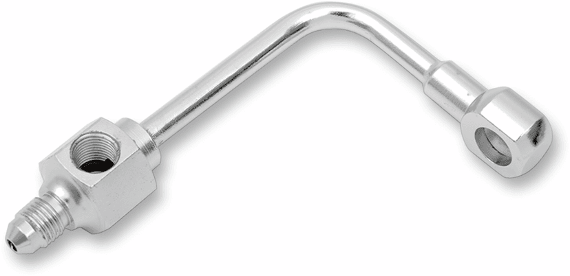 DRAG SPECIALTIES 1742-0047 Banjo Fitting - 3/8" x AN3 - 90° - Long